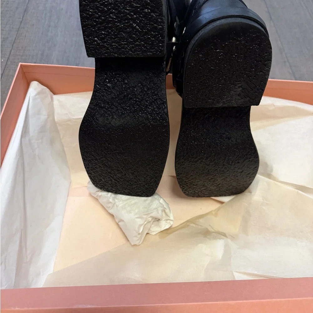 Acne Studios Leather Buckle Boots - Picture 5 of 9